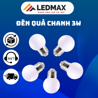 Bóng led 3w chanh trắng/vàng, bóng led chanh trang trí kín nước ngoài trời