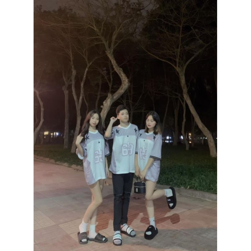 Áo thun bóng đá số 69 thỏ phối bạc ngôi sao fom unisex thể thao số 1 | BigBuy360 - bigbuy360.vn