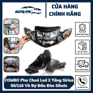 COMBO Pha Choá Led 2 Tầng Sirius 50/110 Và Bợ Đầu Đèn Sihelo Kháng Nước