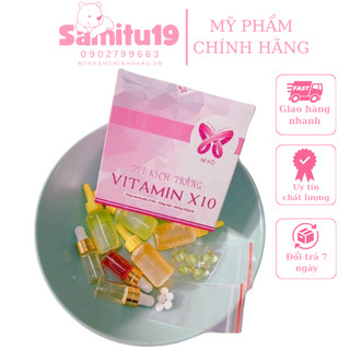 Combo set kích trắng vitamin x10 mix lại với nhau thì thứ gì chịu nổi..