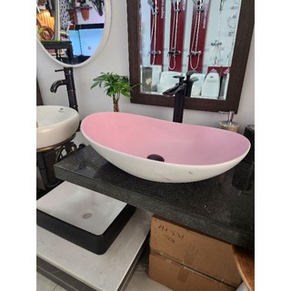 Chậu lavabo đặt bàn cao cấp, lavabo sứ đặt bàn thuyền hồng