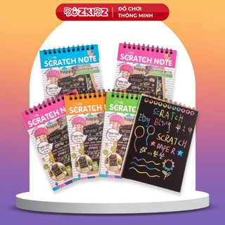Đồ chơi mỹ thuật trẻ em,Sổ vẽ ma thuật Scratch note 10 tờ kích thích phát triển sự tưởng tượng cho bé trai gái