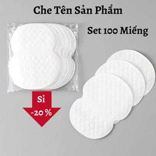 Set 100 miếng dán thấm mồ hôi nách, giấy thấm mồ hôi nách, lót ngăn mồ hôi hiệu quả, che tên sản phẩm
