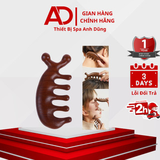 Lược gỗ đàn hương massage da đầu | nhất huyệt đạo thư giãn dùng cá nhân spa dưỡng sinh