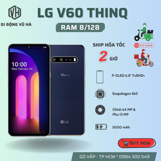 Điện thoại lg v60 2 sim ram 8/128 snap 865 zin đẹp