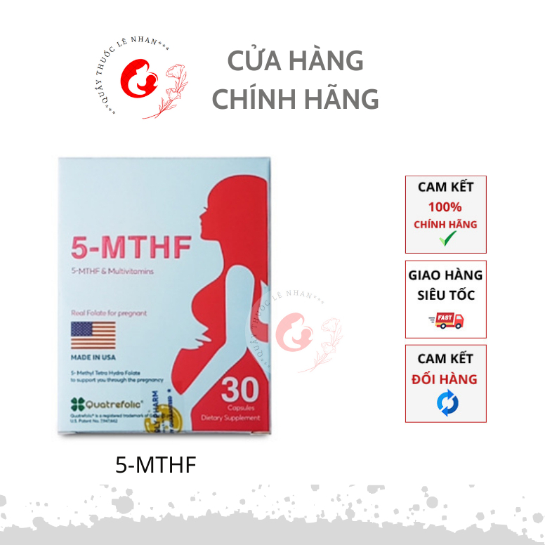 5 - MTHF 30 viên, bổ sung acid folic 5mthf, ngừa dị tật thai nhi, tăng thụ thai, giảm nguy cơ sảy thai