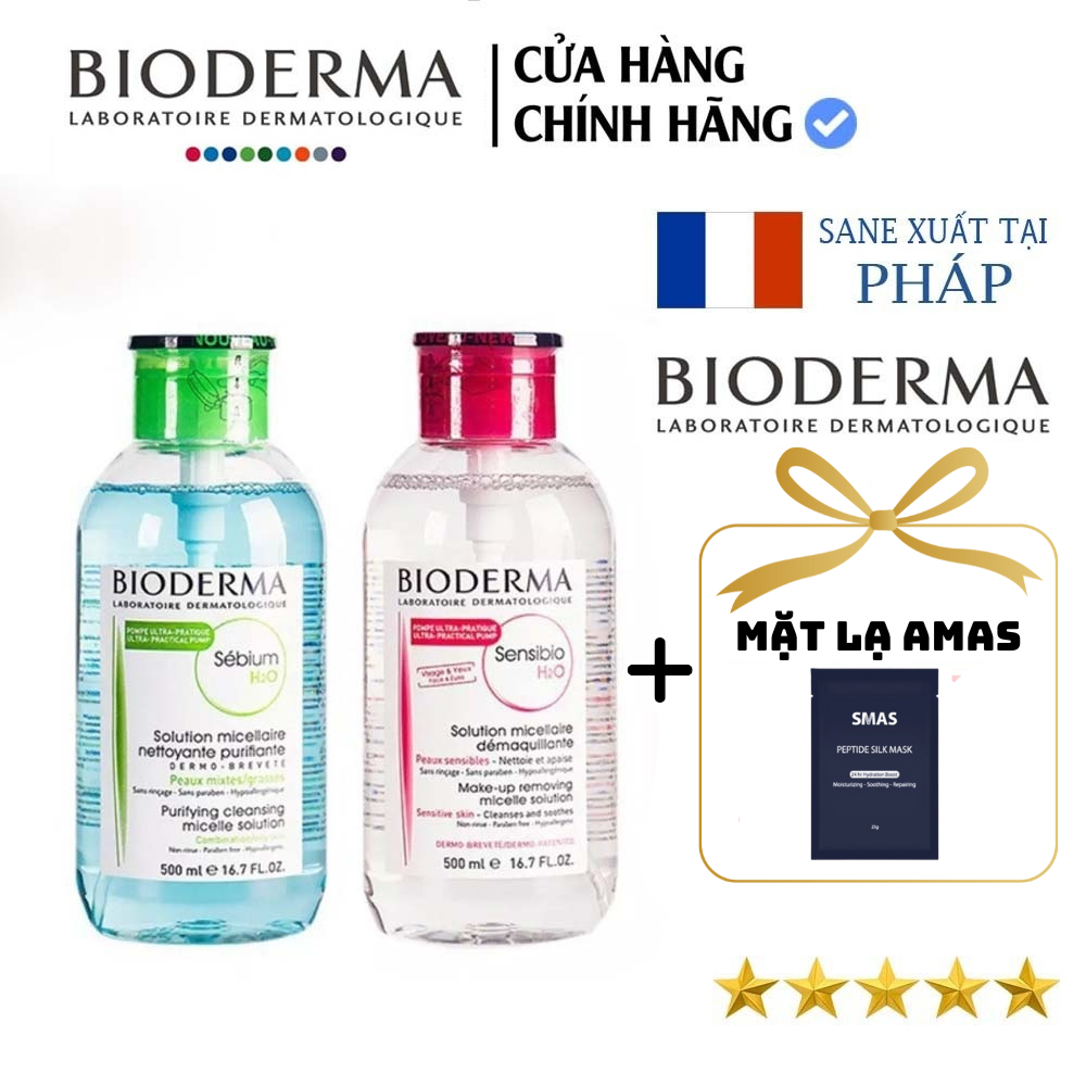 Nước Tẩy Trang Bioderma Crealine H2O Solution Micellaire Nắp Nhấn