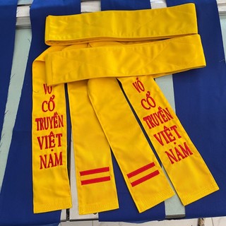 Đai võ cổ truyền Vải kaki bền đẹp