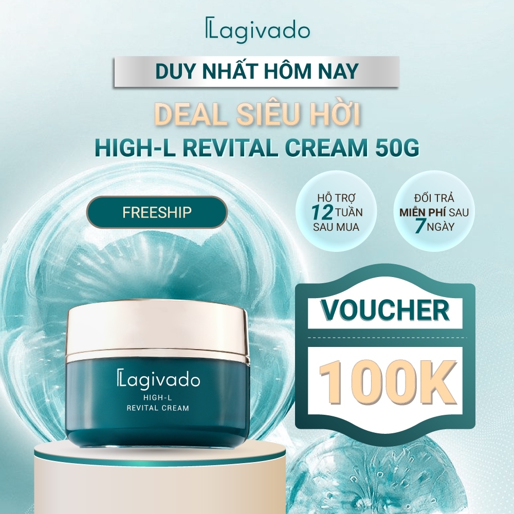 Kem dưỡng trắng da, mờ thâm nám, đốm nâu Lagivado High-L Revital Cream