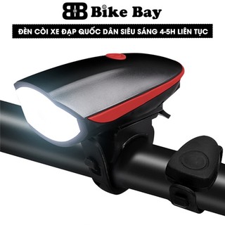 Đèn Xe Đạp Thể Thao Chống Nước, Đèn Pha Tích Hợp Còi Sáng 3-4H Liên Tục, Sạc USB, ĐÈN SÁNG CÒI TO - DC01
