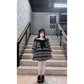 ĐẦM SUÔNG CỔ THỦY THỦ BIGSIZE THƠ LÊ
