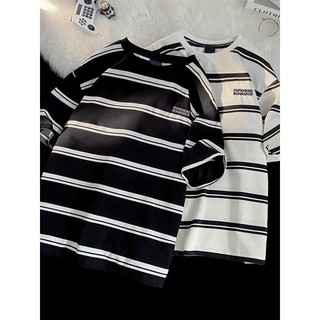 Áo thun nam nữ kẻ sọc ngang - áo phông unisex chất liệu cotton co giãn 4 chiều