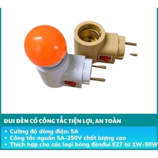 ĐUÔI ĐÈN E27 CÓ CÔNG TẮC ĐA NĂNG