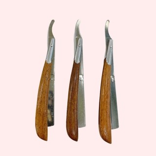 Dao cạo inox cán gỗ cao cấp