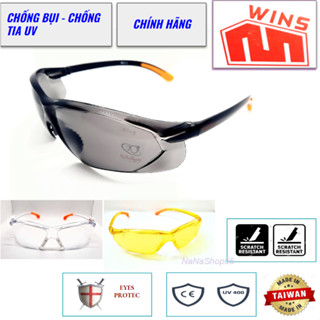  Kính đi đêm siêu sáng siêu rõ ôm kín mặt chống bụi bảo vệ mắt hiệu quả hiệu WINS W74 