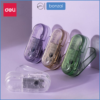 Dụng cụ đục lỗ cao cấp cầm tay mini trong suốt Deli Nusign NS008S