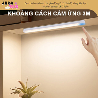 Đèn LED cảm biến chuyển động gắn tủ trưng bày, Đèn Led sạc không dây có chế độ sáng liên tục, đèn ánh sáng trắng
