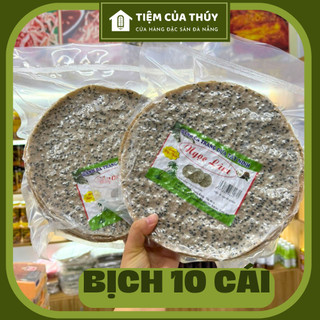 Bánh Đa Dừa Vừng Đen Bánh Tráng Dừa Mè Đen Nướng Sẵn Ăn Liền Bịch 9 Cái Kít Chân Không Đặc Biệt Thơm Giòn