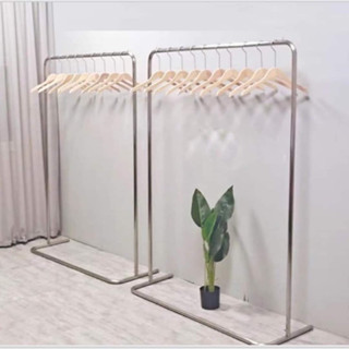 Kệ Bán Nguyệt INOX Treo Quần Áo Cao 1m2, 1m6 - Inox Phi 25 Siêu Chắc Chắn