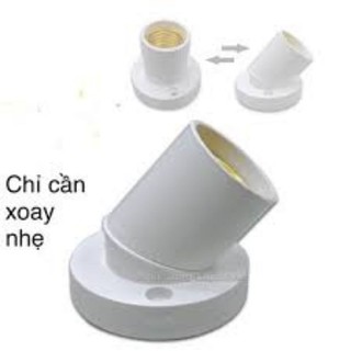 ĐUÔI ĐÈN E27 THẲNG, XÉO, ĐA NĂNG