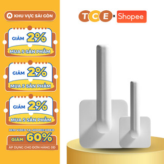 Móc treo đồ chữ l dính tường đa năng treo cuộn giấy, khăn lau