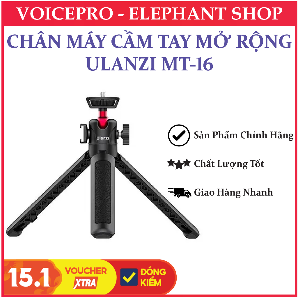 Chân Tripod Ulanzi MT-16 - Chân máy cầm tay selfie có thể mở rộng Ulanzi MT-16