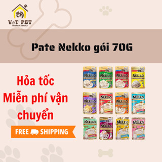  Pate thơm ngon cho mèo- Pate Nekko gói 70g vị bất kì 