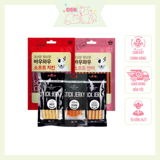 Bánh thưởng cho chó thịt que bowwow stick jerky - gói 50/150gr