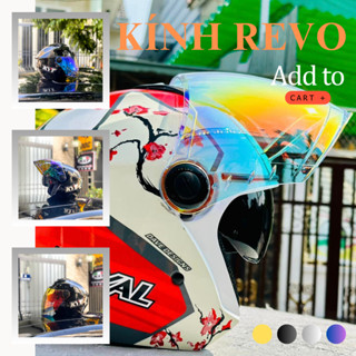 ( Không Nón ) Kính Revo đi ngày đêm cho mũ royal M668, XH01, M268, Royce XH01, EGO E3 và EGO E-3 chính hãng