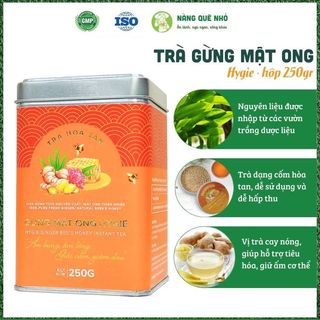 Trà Gừng Mật Ong Hygie Giảm Ho Tăng Đề Kháng, Bột Gừng Dạng Hòa Tan Phòng Cảm Cúm 250gr