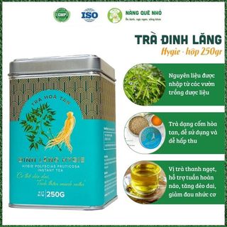 Trà Đinh Lăng Hòa Tan Hygie&panacee Hỗ Trợ Ngủ Ngon Tăng Tuần Hoàn Não, Đinh Lăng Lợi Sữa