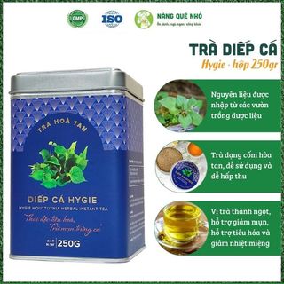 Trà Diếp Cá Hòa Tan Hygie Giảm Mụn Giảm Nóng Trong, Trà Hòa Tan Thanh Nhiệt Mát Gan Không Tanh