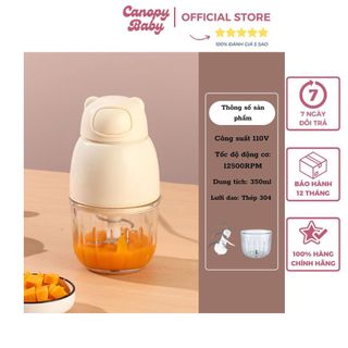 Máy Xay Ăn Dặm Grind Công Suất 300W Máy Xay Đa Năng Xay Đồ Ăn Dặm Cho Bé 6 Lưỡi Dao Bằng Thép 304 Không Gỉ An Toàn