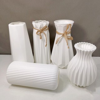 Bình Hoa Nhựa, Lọ Nhựa Cắm Hoa Phong Cách Bắc Âu, Bình cắm hoa kẽm nhung để bàn trang trí không gian, bình decor