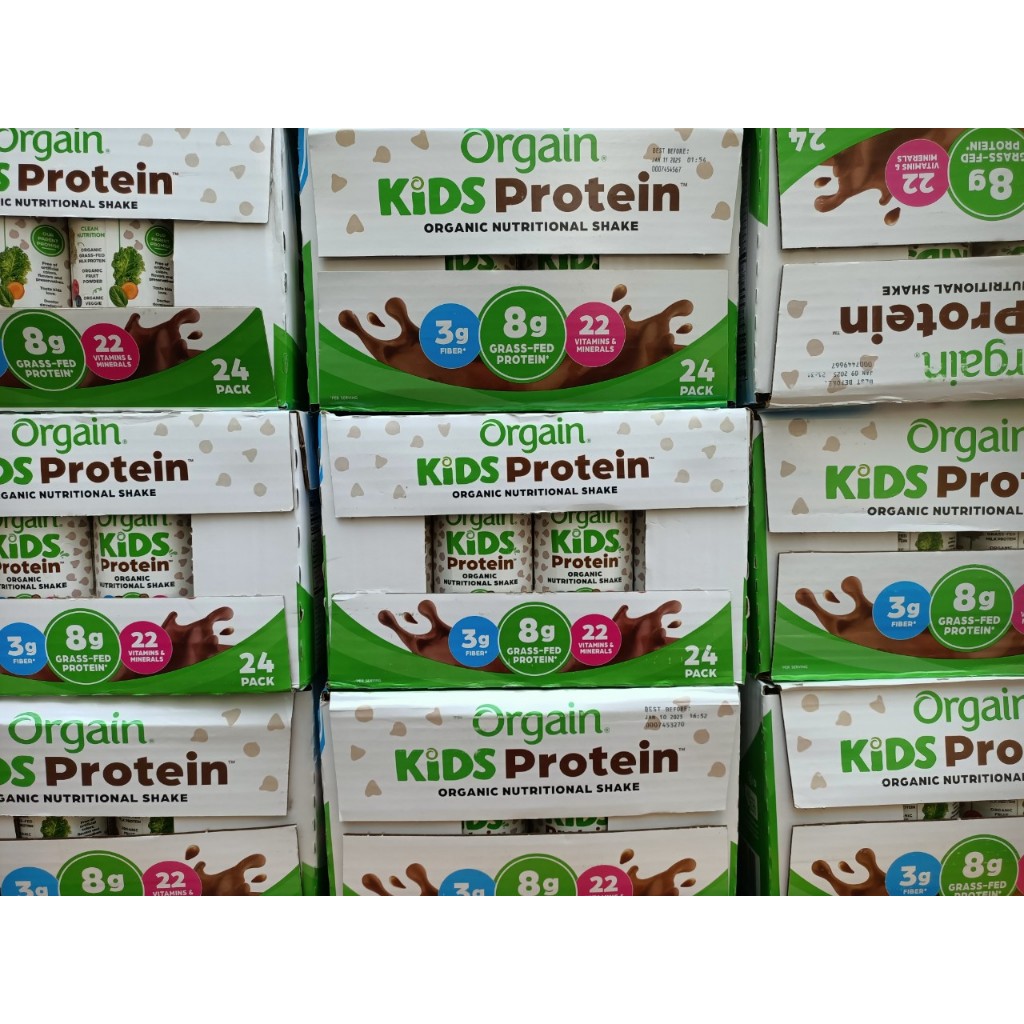 [ Date 2026 ] Sữa Khỉ hữu cơ Organic Orgain Kids Protein Chocolate 237 ml x 24 hộp - Hàng nội địa Mỹ