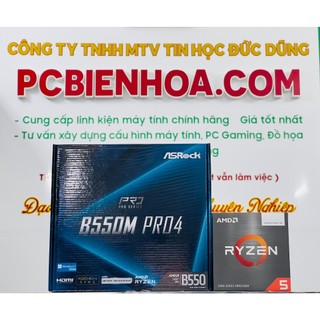 Combo AMD Ryzen 5 5600G B550M 16G mới chính hãng 36T