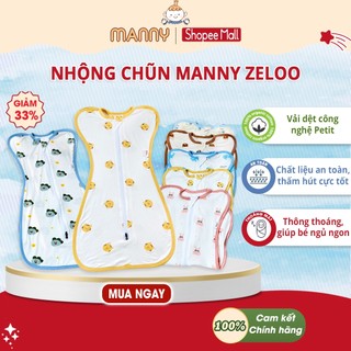 Nhộng Chũn Cho Bé Manny Zeloo Chất Liệu Petit, Mềm Mịn, Thoáng Mát, Giúp Bé Ngủ Ngon