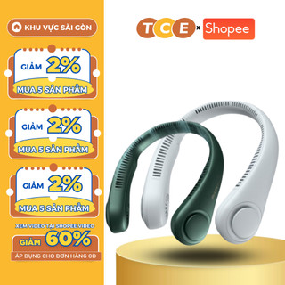 Quạt đeo cổ mini tích điện siêu hot, quạt đeo cổ không cánh sạc usb không cánh thông minh, quạt gió siêu mạnh