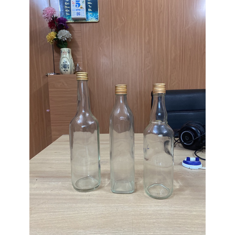 chai thủy tinh 650ml
