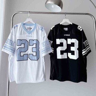 Áo phông sweatshirt thêu số 23 rộng unisex hot 2024