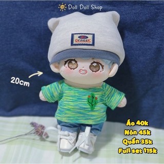 Áo thun cho doll 15cm, 20cm, Baby three macaron, Labubu 17cm ❤