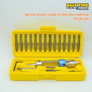 Hộp mũi khoan vặn vít đảo chiều 20 chi tiết Halftime
