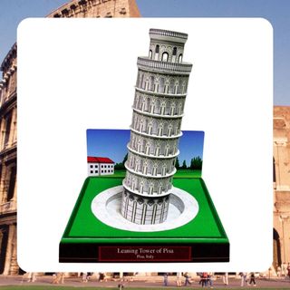 Bộ kit mô hình giấy 3D kiến trúc nước Ý - tháp nghiêng Pisa