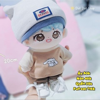Quần short cho doll 20cm, Labubu 17cm