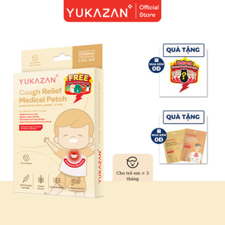 MUA 1 TẶNG GÓI 2 MIẾNG - Miếng Dán Giảm Ho Yukazan Cho Trẻ Em - Hộp 6 Miếng