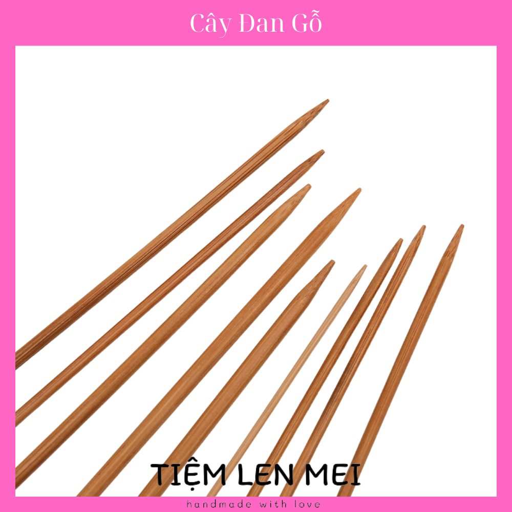 🌸 Cây Đan Len Gỗ - 25cm (1 Đôi) 🌸