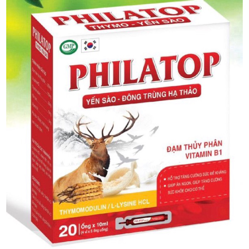 combo 2 hộp PHILATOP đạm thuỷ phân . yến sào - đông trùng hạ thảo