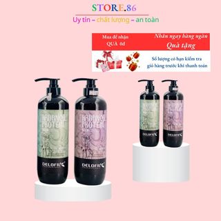 Dầu Gội Xả DELOFIL Arganoil Protein Ngăn Gàu, Ngăn dầu, Phục Hồi Tóc Mềm Mượt