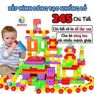  Combo Đồ Chơi Xếp Hình Cho Bé Với Các Khối Cỡ Lớn Bằng Nhựa ABS Cao Cấp 