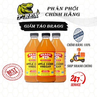 [Chính Hãng] Giấm Táo Bragg - Giấm Táo Hữu Cơ - Chính ngạch nhập khẩu - Dấm Táo Giảm Cân Bragg